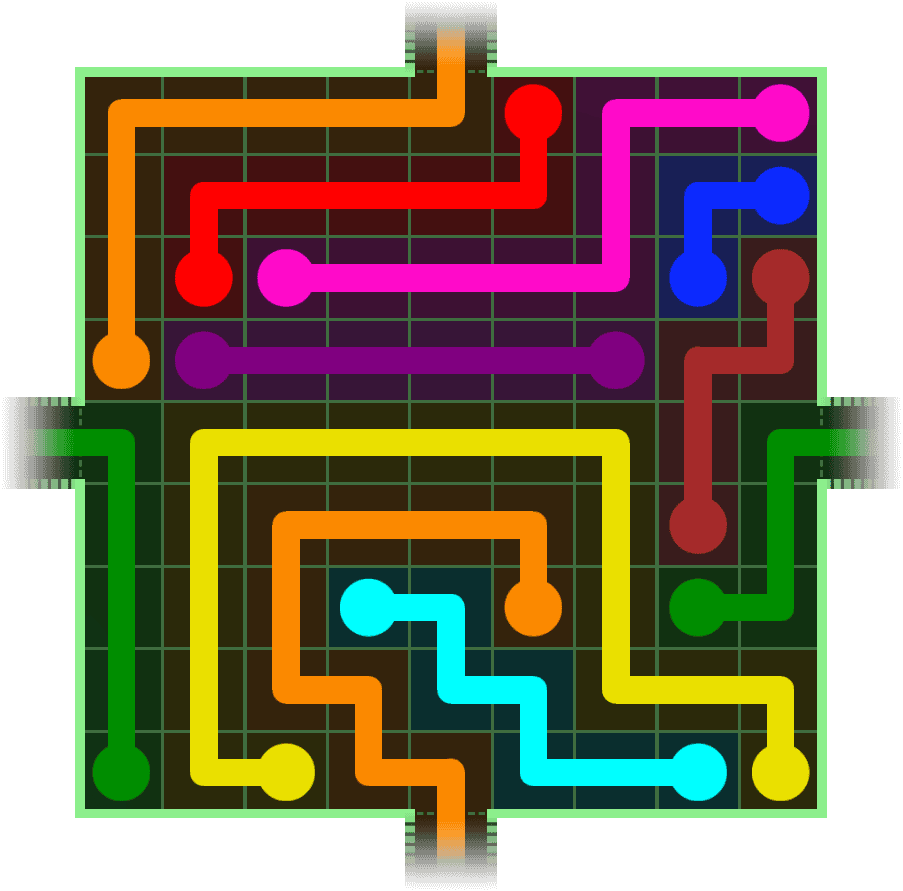 Flow Free Warps 279 Solution