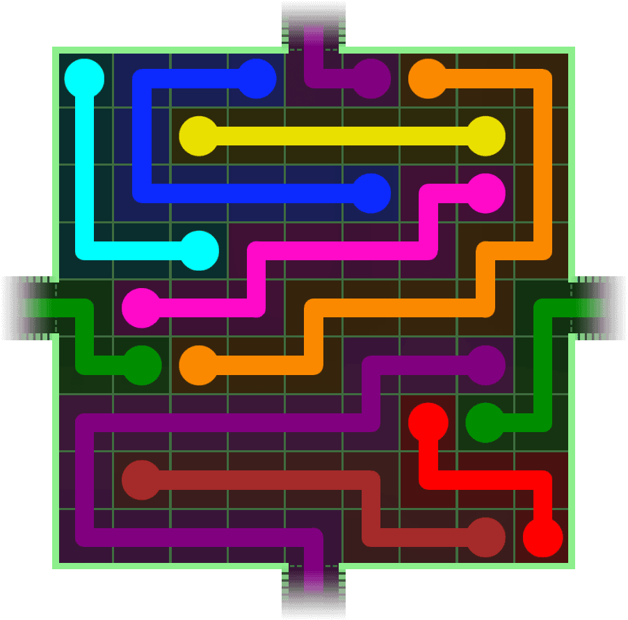 Flow Free Warps 284 Solution