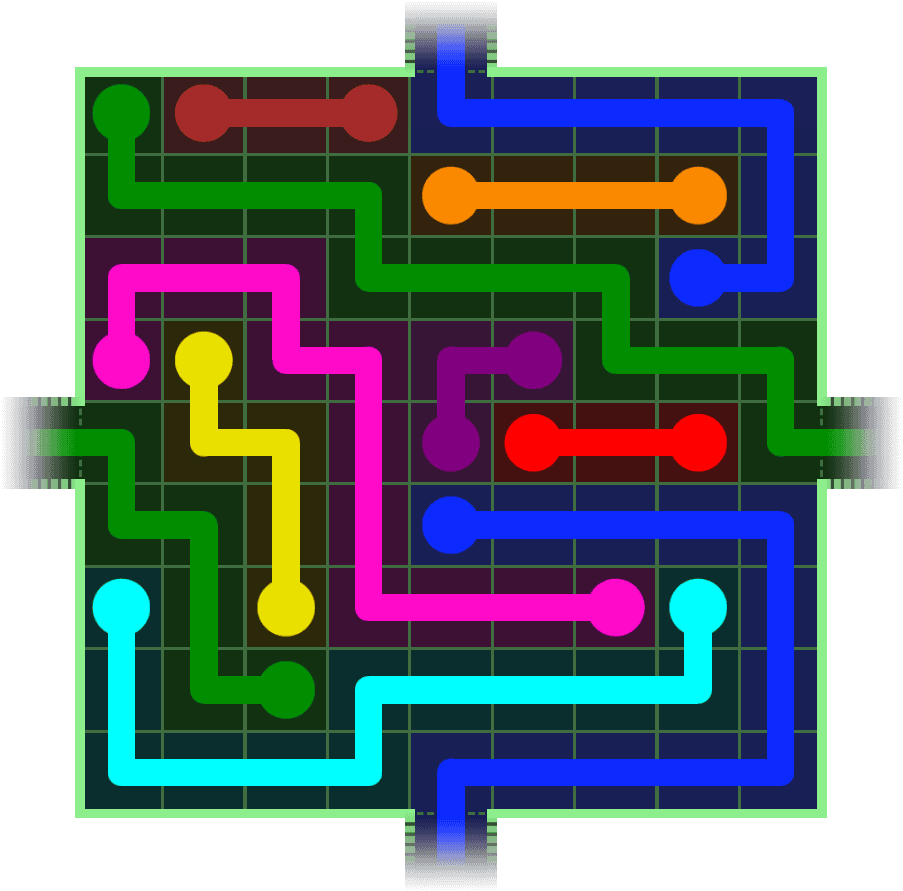 Flow Free Warps 290 Solution