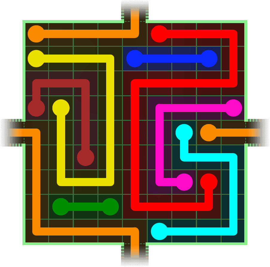 Flow Free Warps 292 Solution