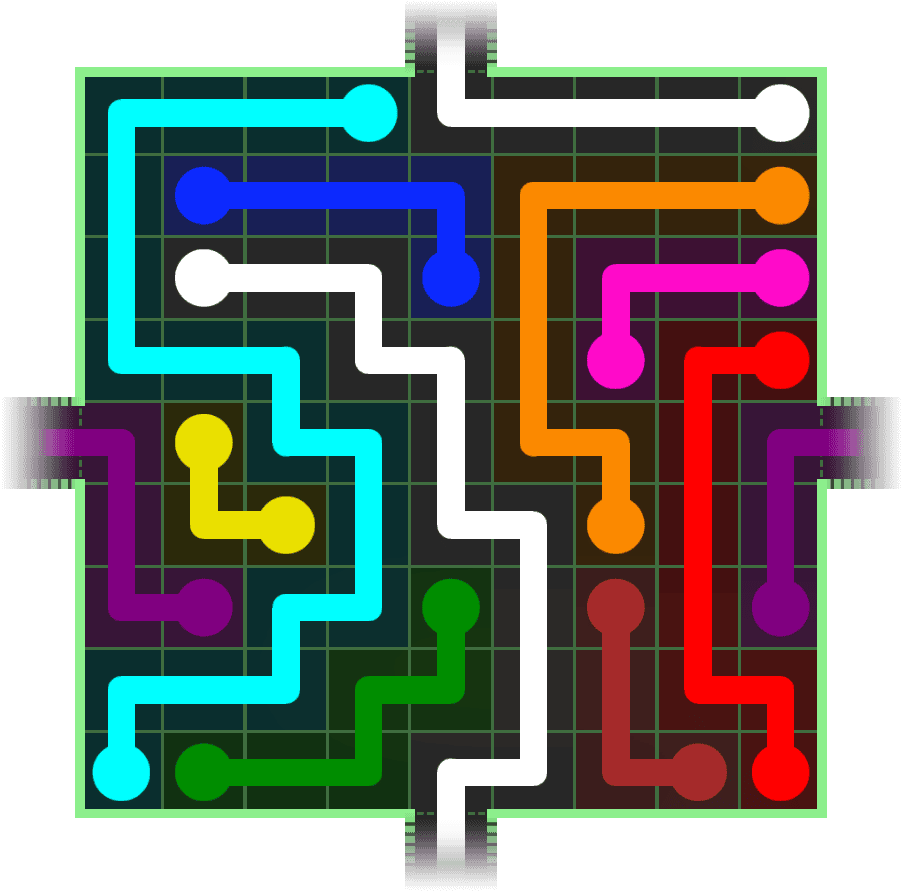 Flow Free Warps 298 Solution