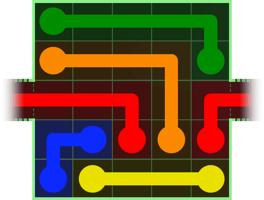 Flow Free Warps 21 Solution