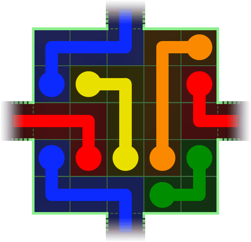 Flow Free Warps 32 Solution