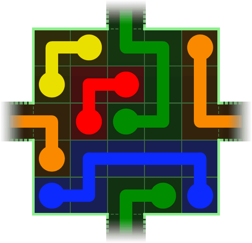 Flow Free Warps 40 Solution