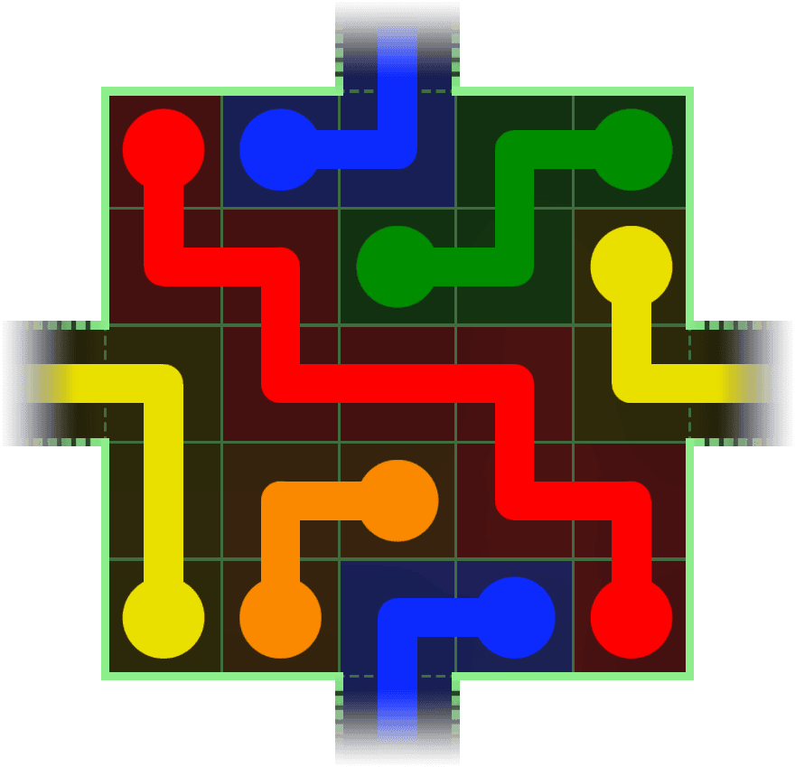 Flow Free Warps 42 Solution