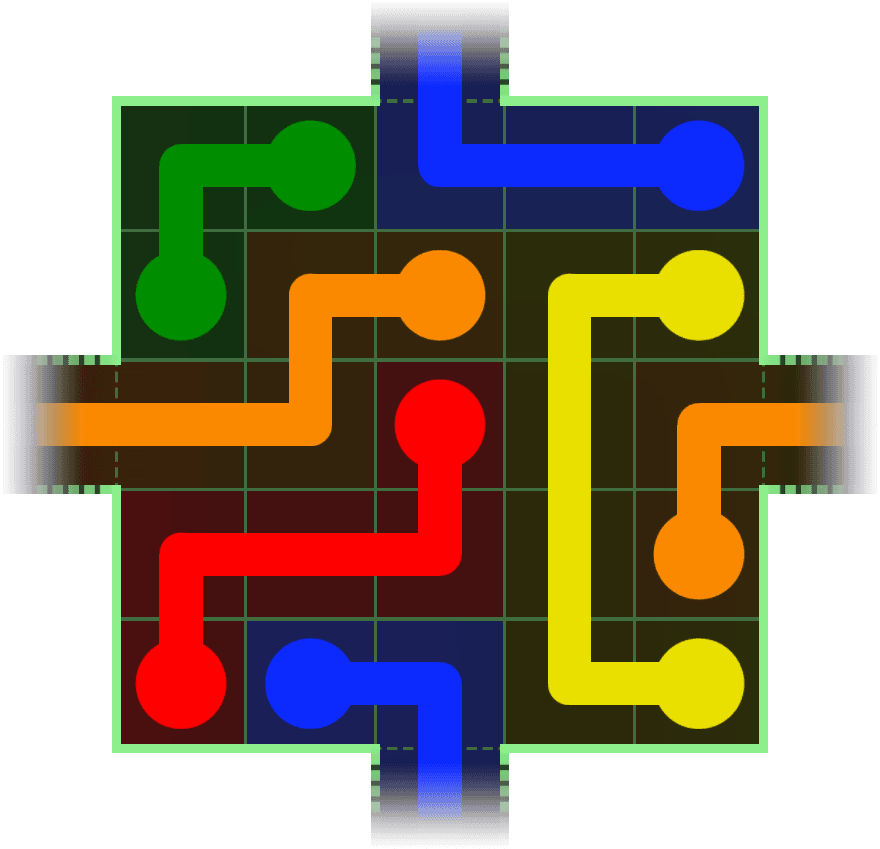 Flow Free Warps 45 Solution