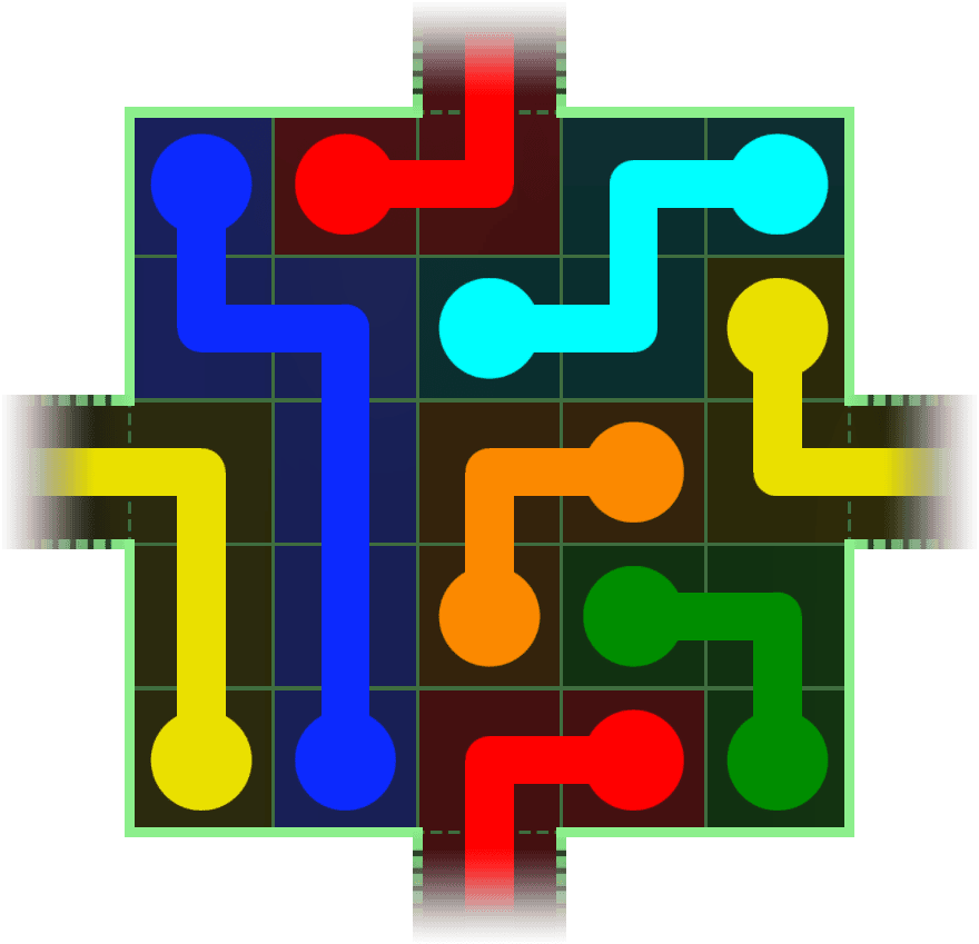 Flow Free Warps 53 Solution