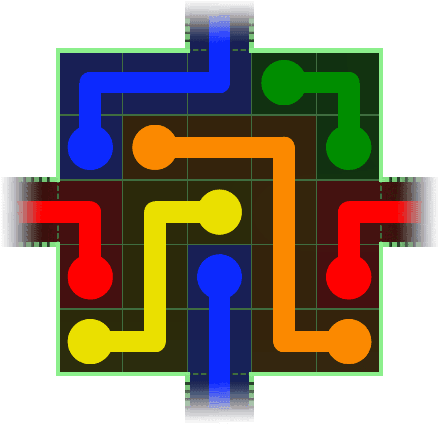 Flow Free Warps 56 Solution