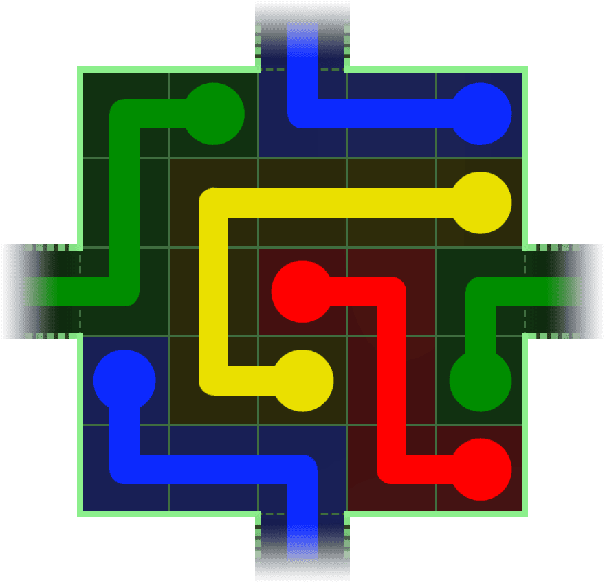 Flow Free Warps 57 Solution