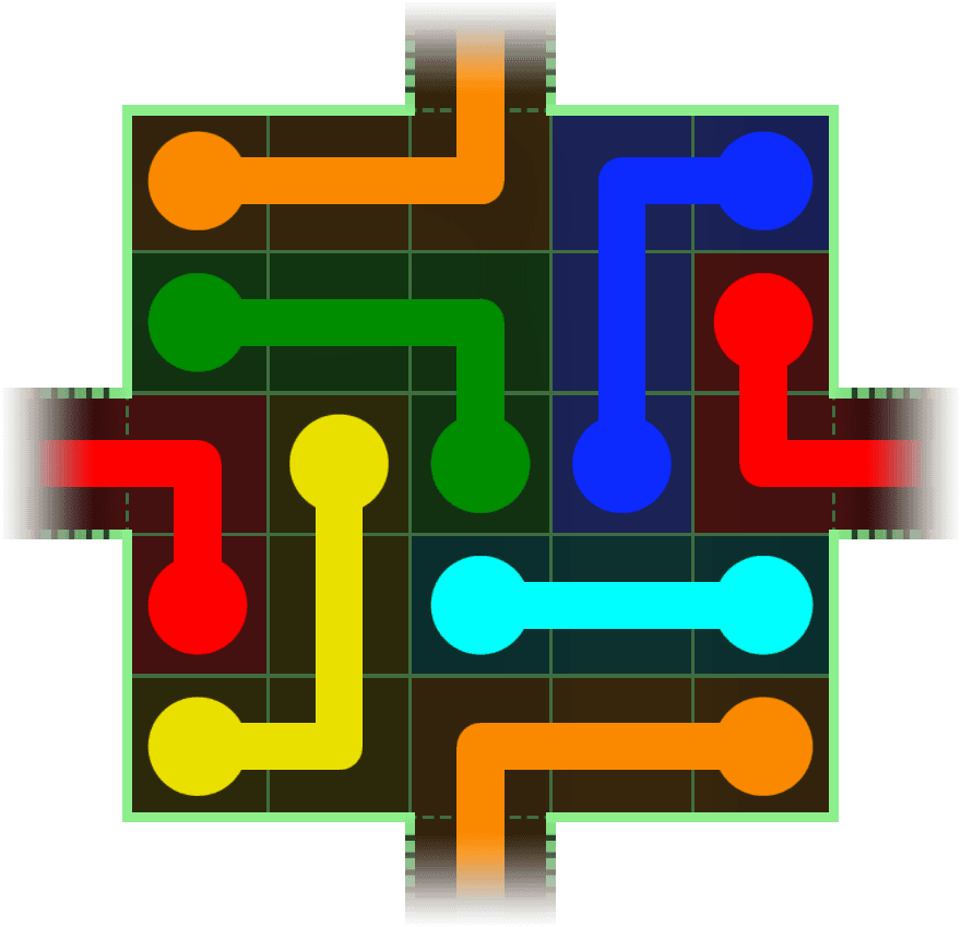 Flow Free Warps 58 Solution