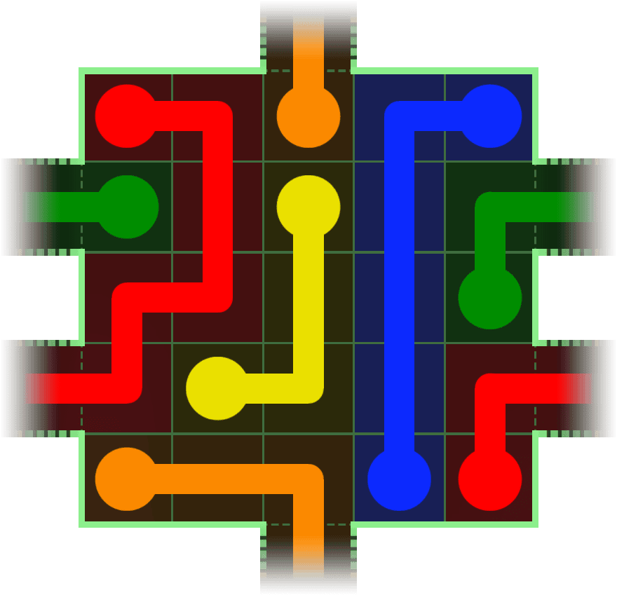 Flow Free Warps 62 Solution