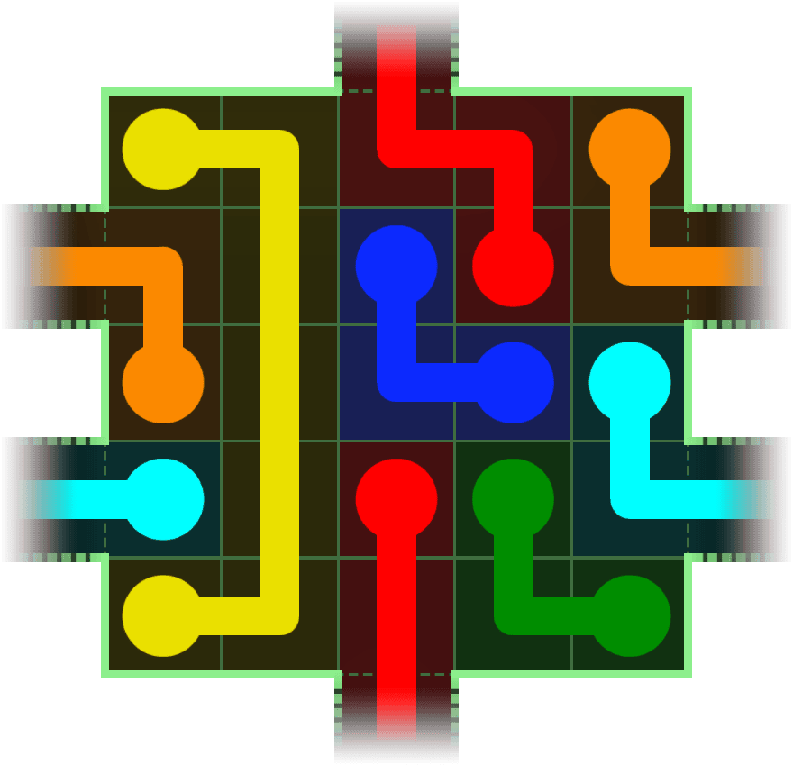 Flow Free Warps 64 Solution
