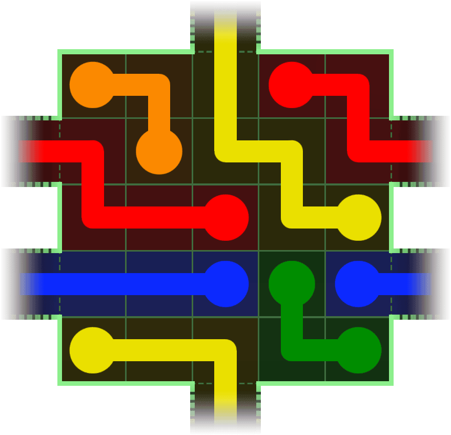 Flow Free Warps 71 Solution