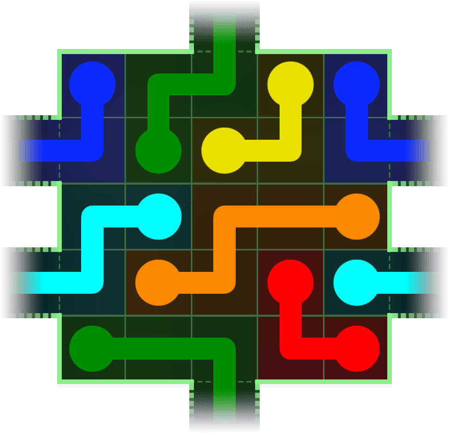 Flow Free Warps 74 Solution