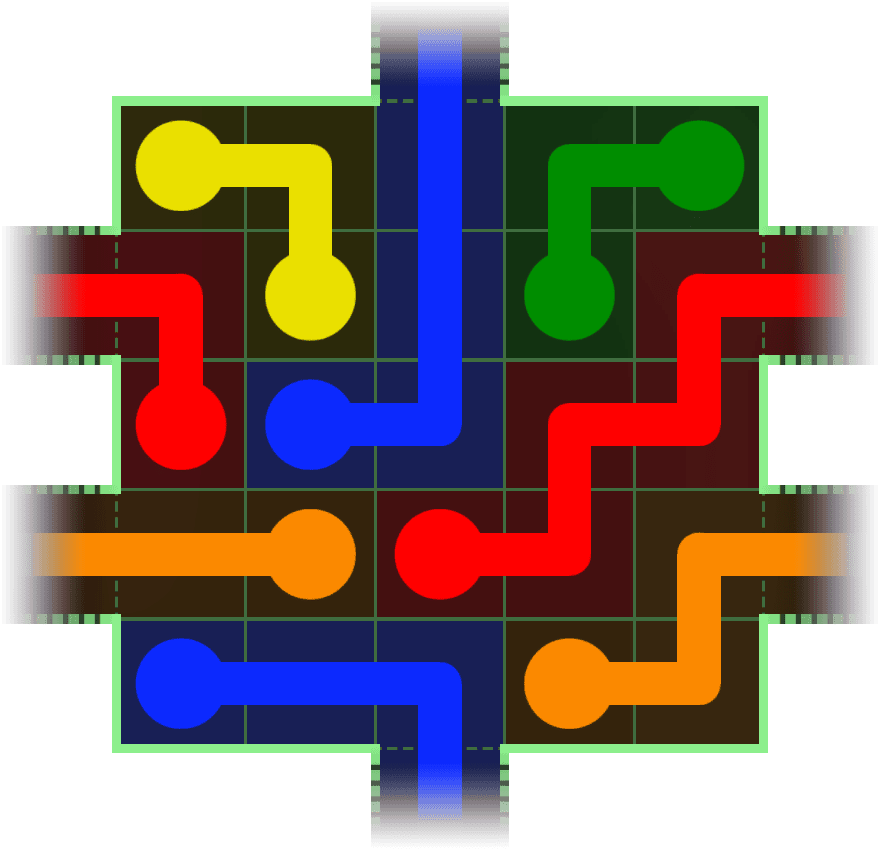 Flow Free Warps 84 Solution