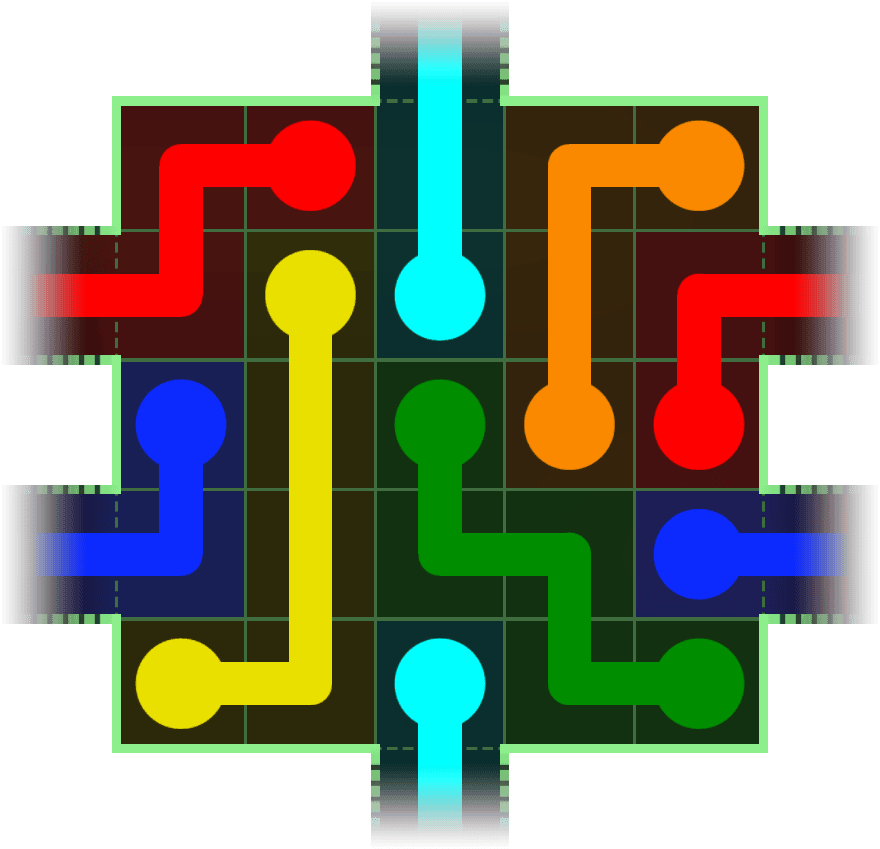 Flow Free Warps 86 Solution