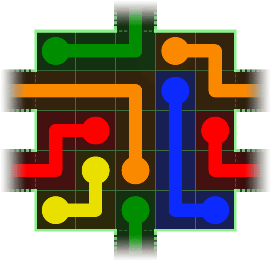 Flow Free Warps 90 Solution