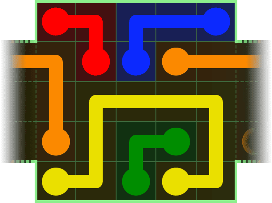 Flow Free Warps 105 Solution