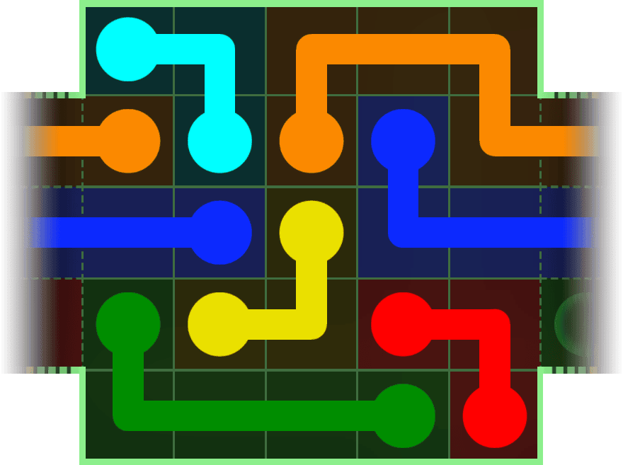 Flow Free Warps 114 Solution