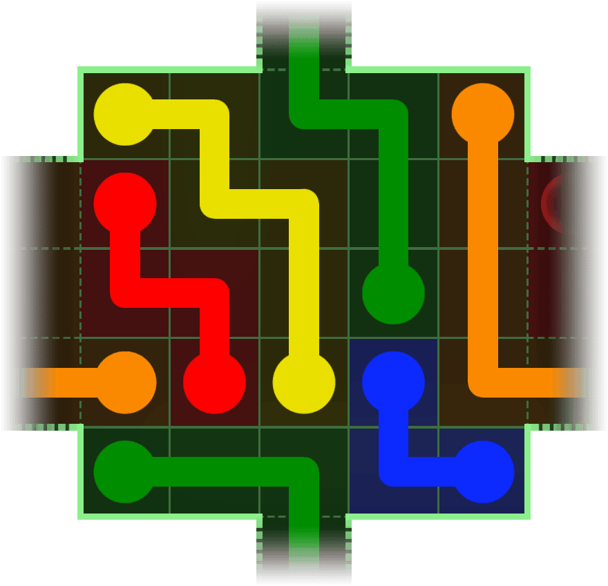 Flow Free Warps 123 Solution