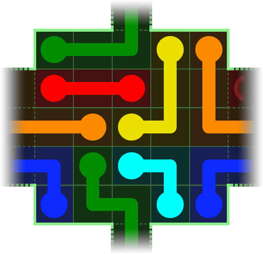 Flow Free Warps 128 Solution