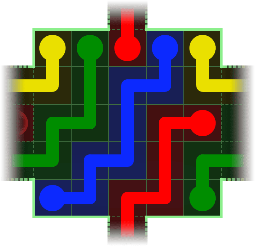 Flow Free Warps 129 Solution