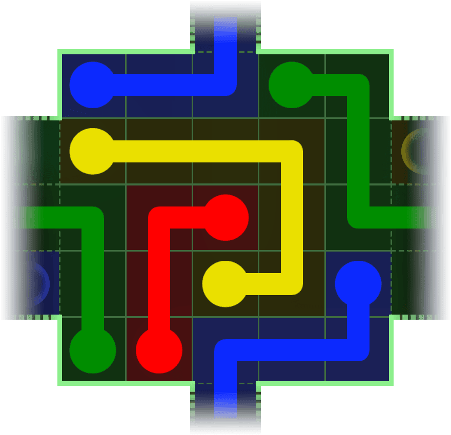 Flow Free Warps 135 Solution