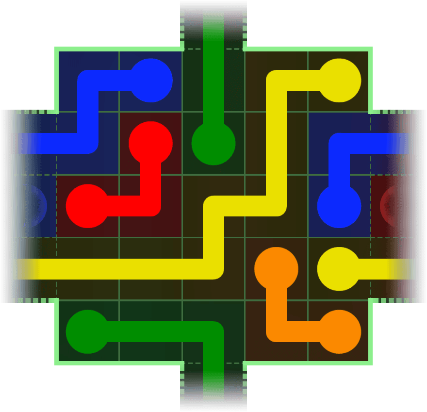 Flow Free Warps 143 Solution