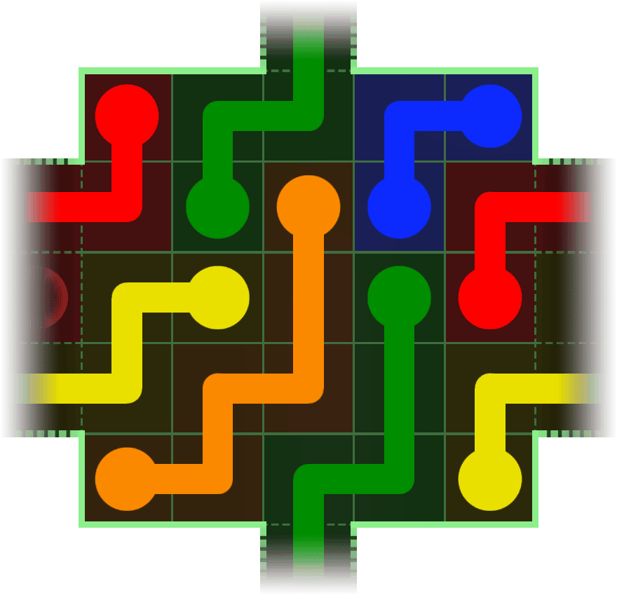 Flow Free Warps 144 Solution