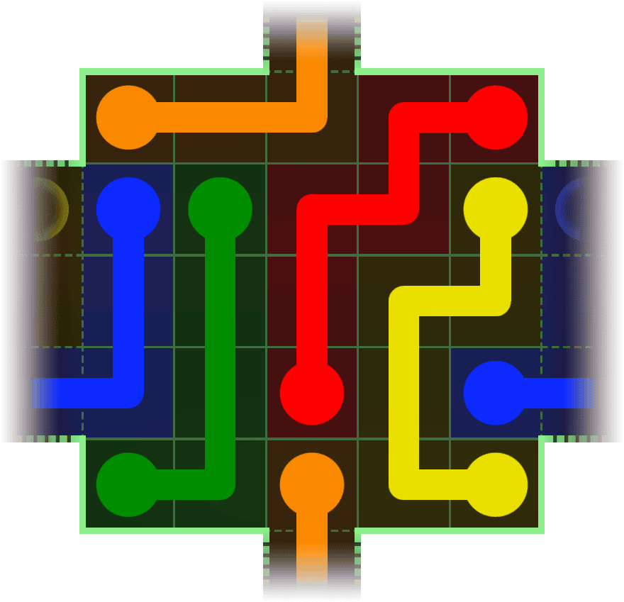 Flow Free Warps 146 Solution