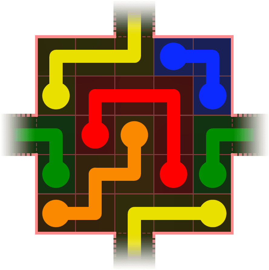Flow Free Warps 317 Solution