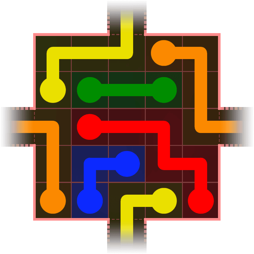 Flow Free Warps 302 Solution