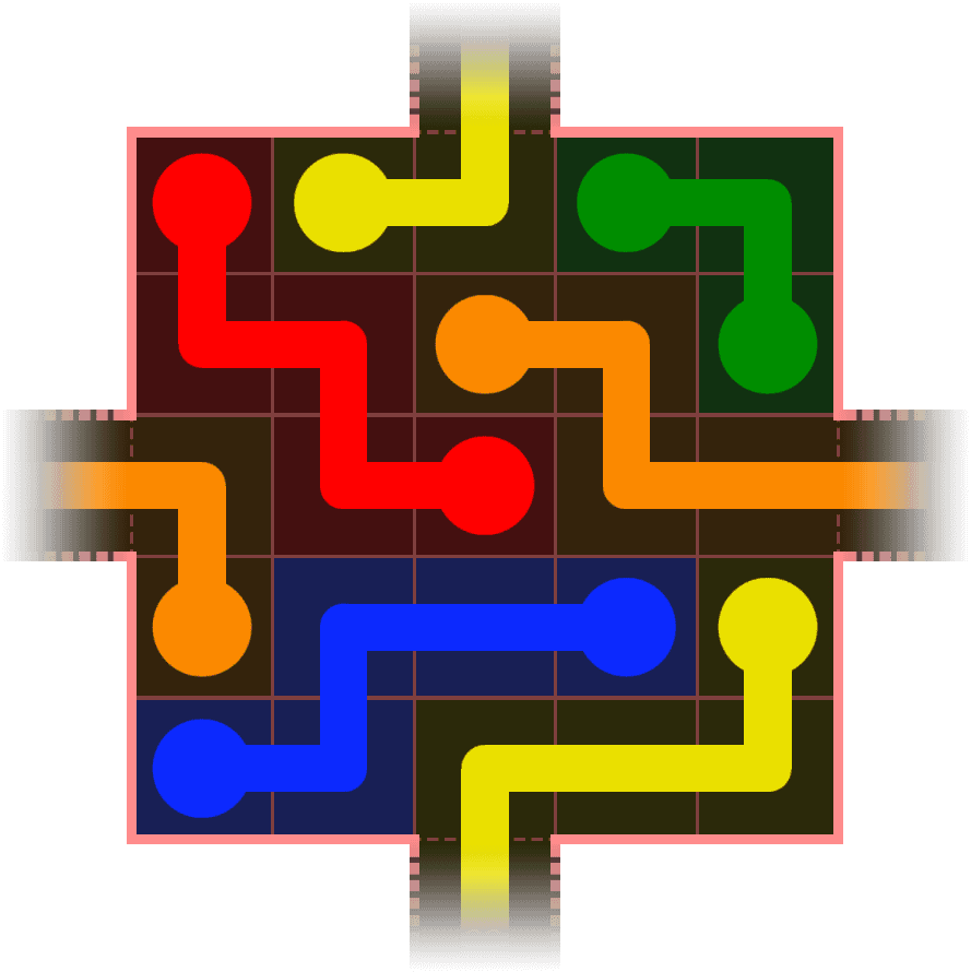 Flow Free Warps 324 Solution