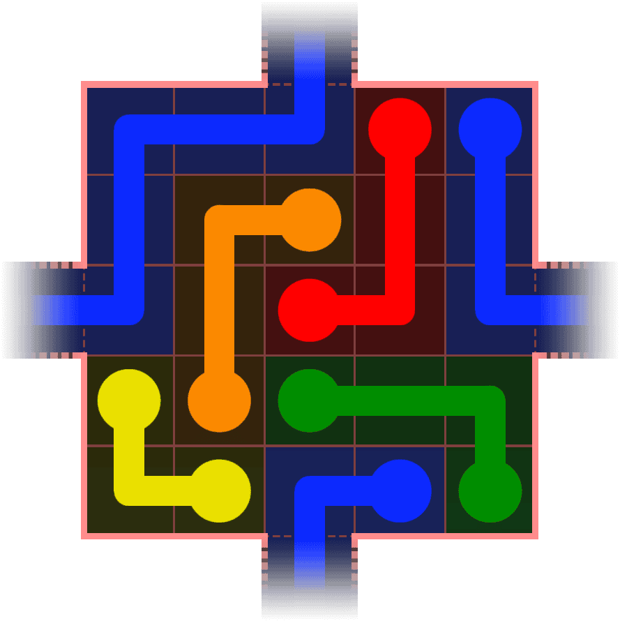 Flow Free Warps 328 Solution