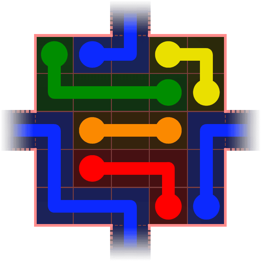 Flow Free Warps 307 Solution