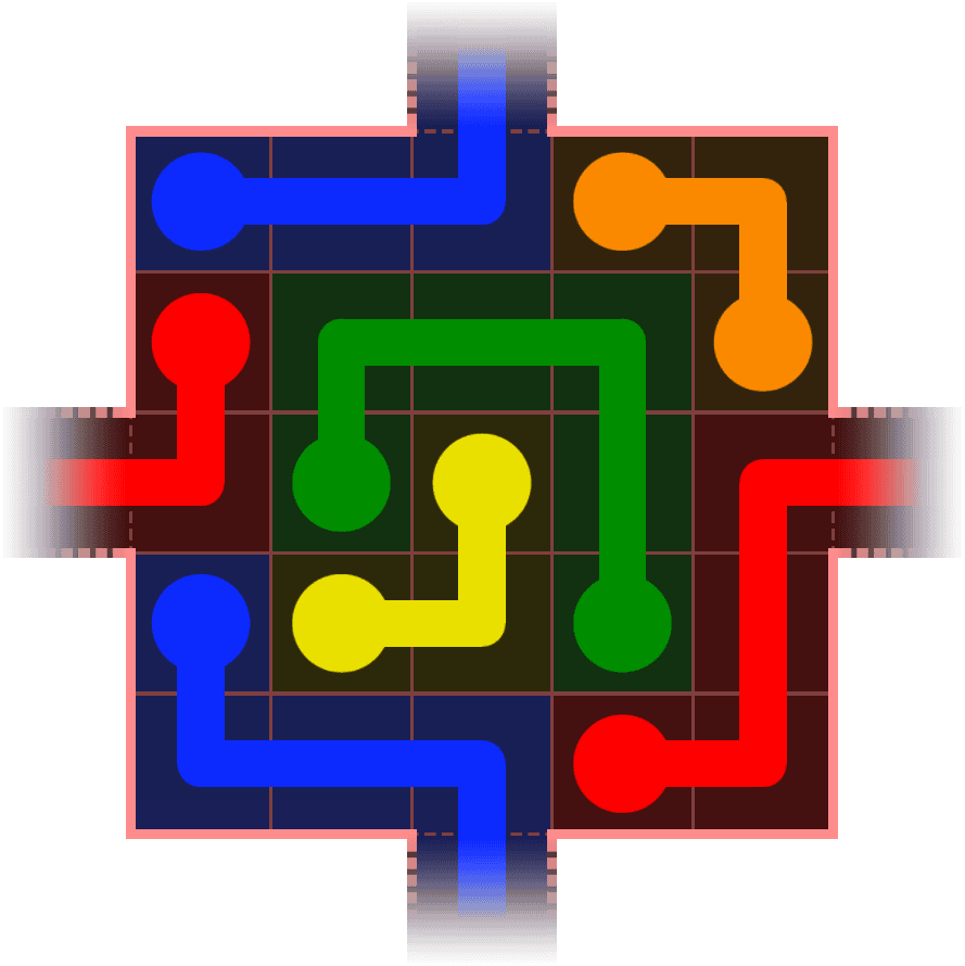 Flow Free Warps 422 Solution