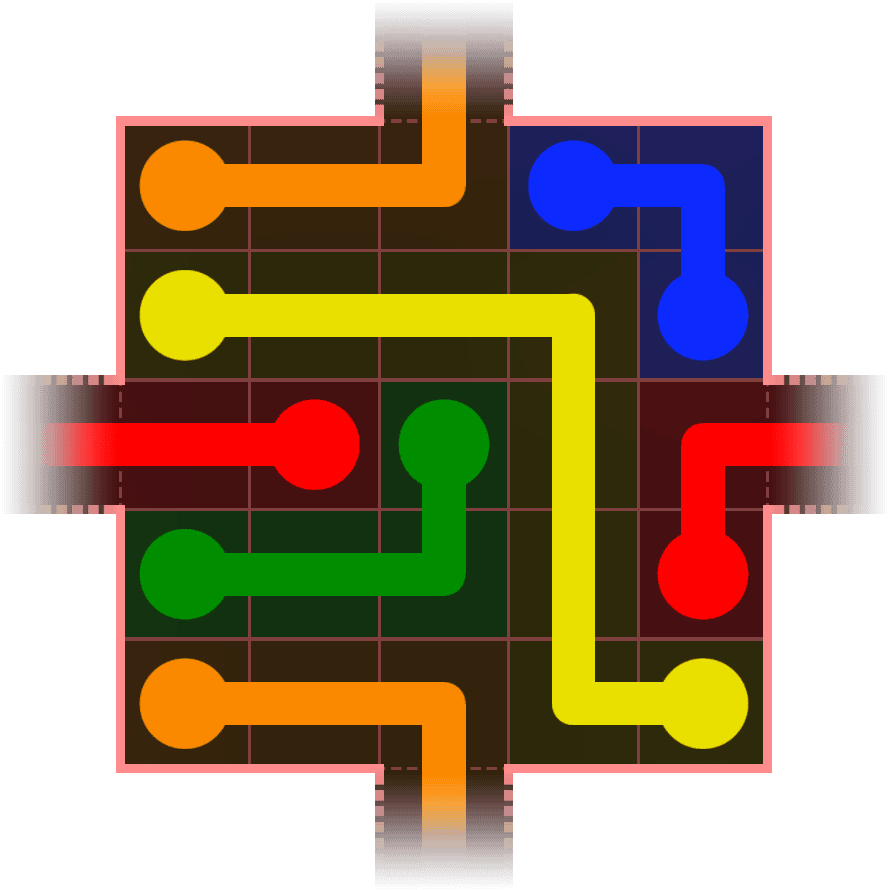 Flow Free Warps 433 Solution