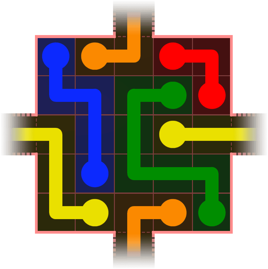 Flow Free Warps 435 Solution