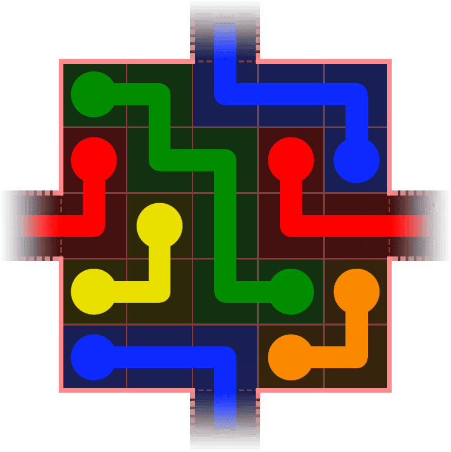 Flow Free Warps 345 Solution
