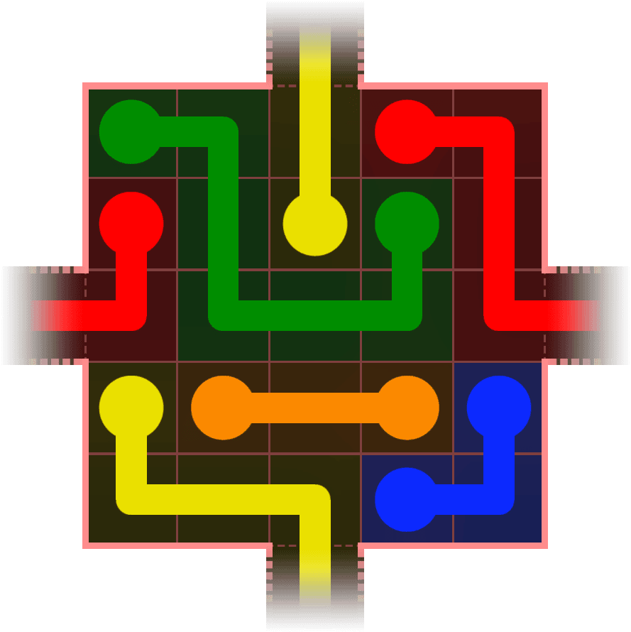 Flow Free Warps 348 Solution