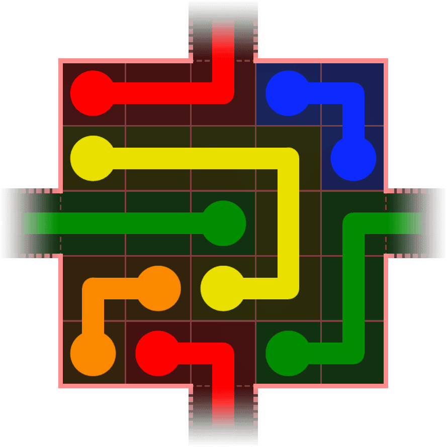 Flow Free Warps 355 Solution