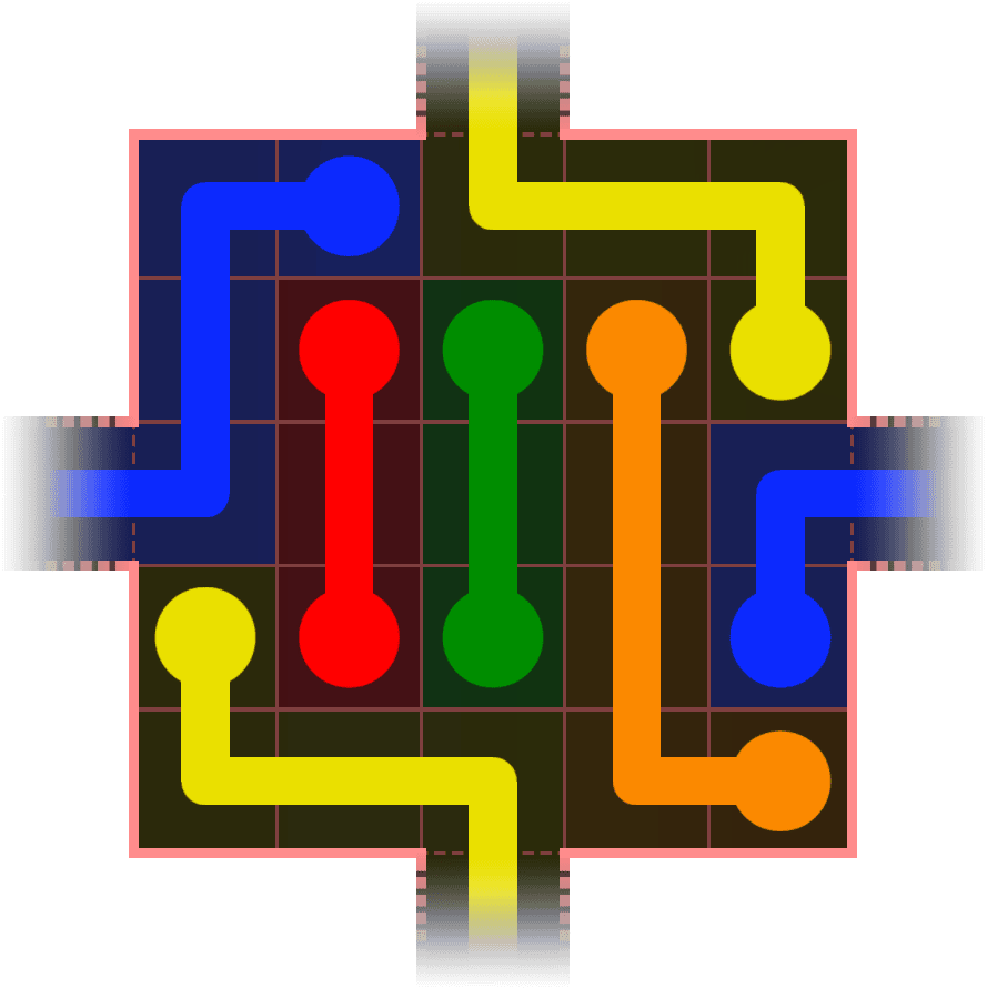 Flow Free Warps 357 Solution