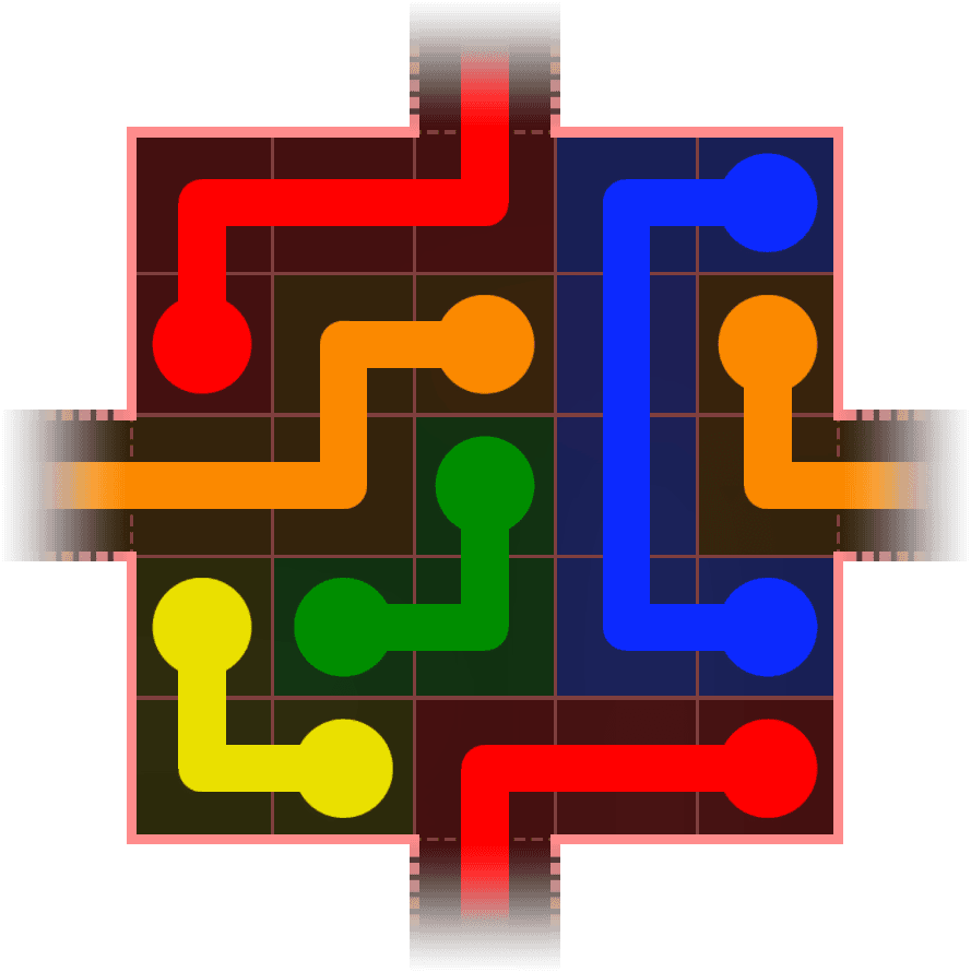 Flow Free Warps 385 Solution