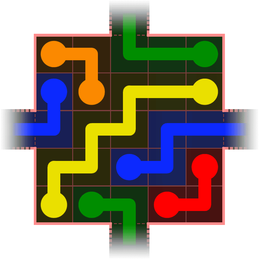 Flow Free Warps 404 Solution