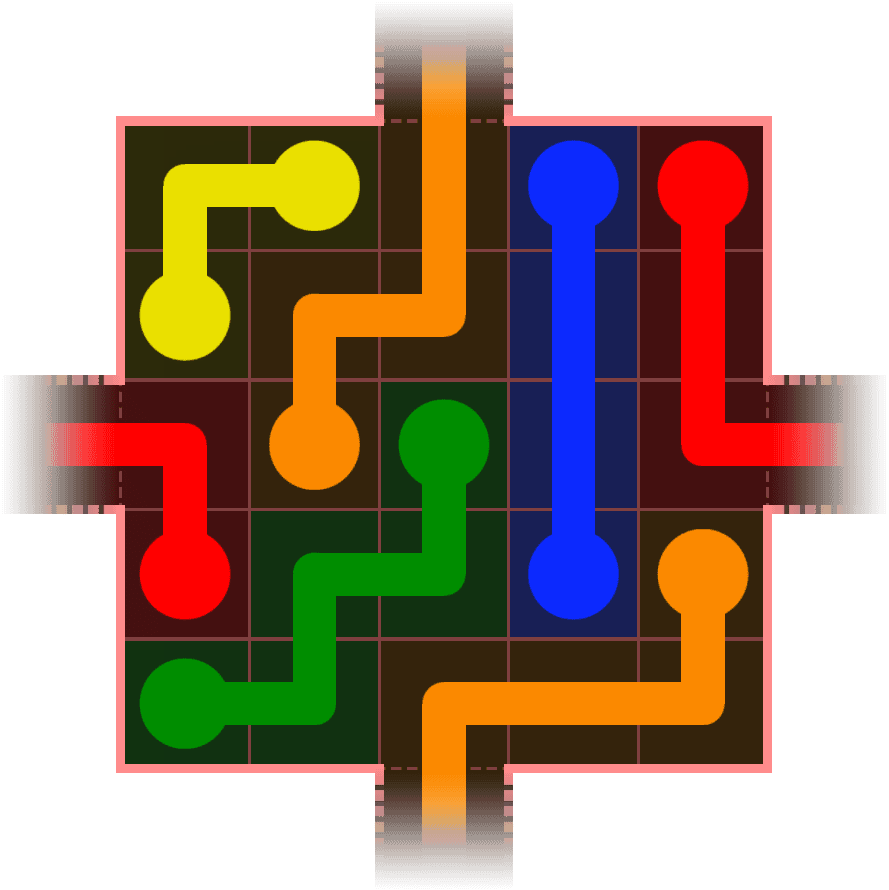 Flow Free Warps 406 Solution