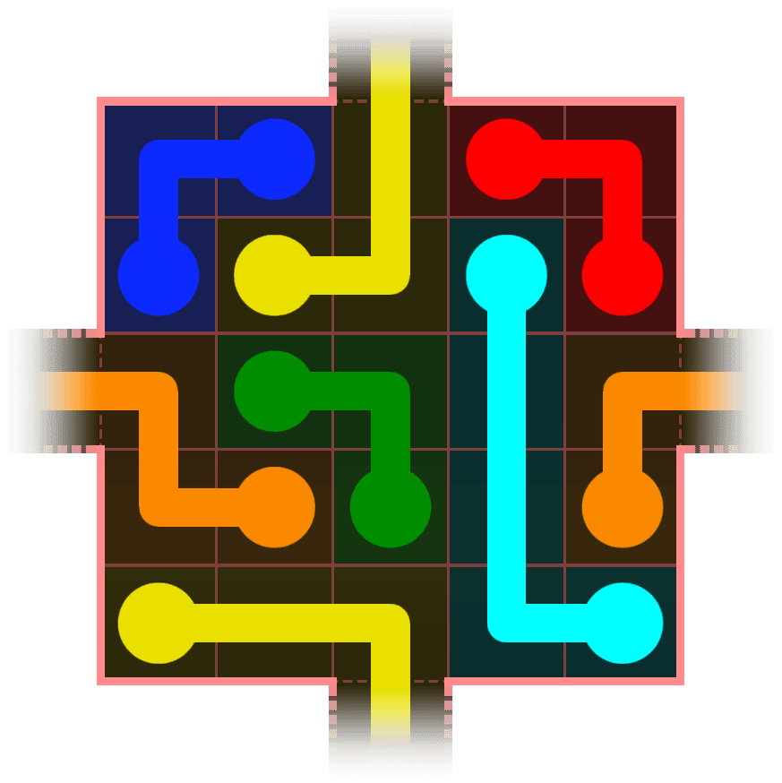 Flow Free Warps 394 Solution