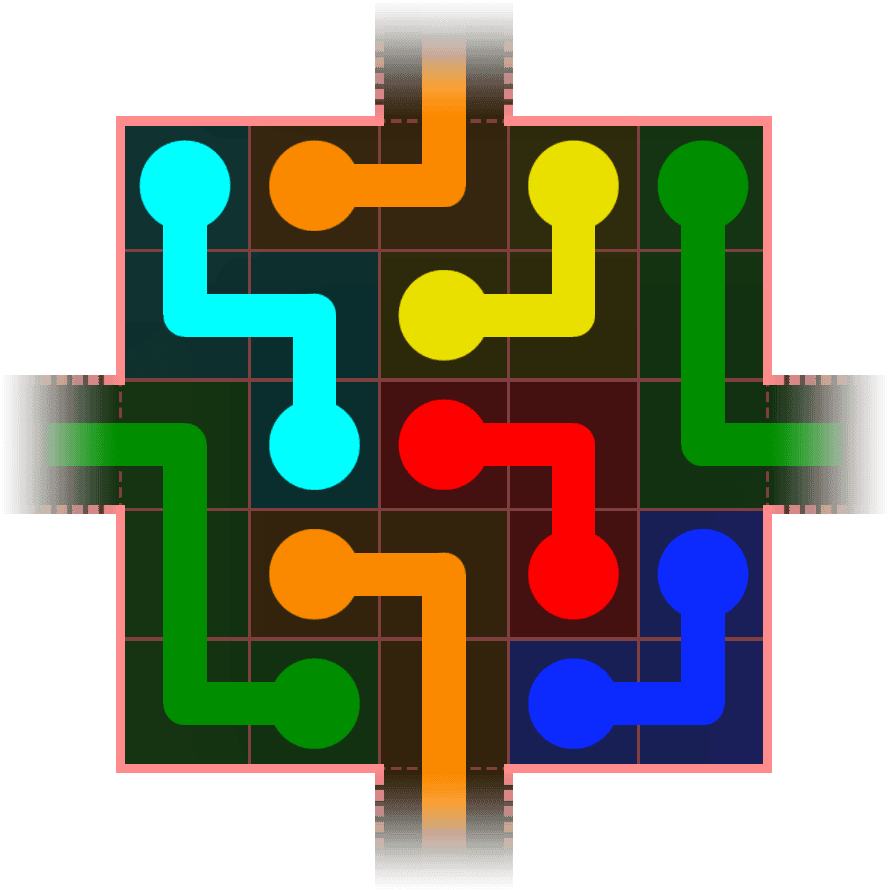 Flow Free Warps 398 Solution