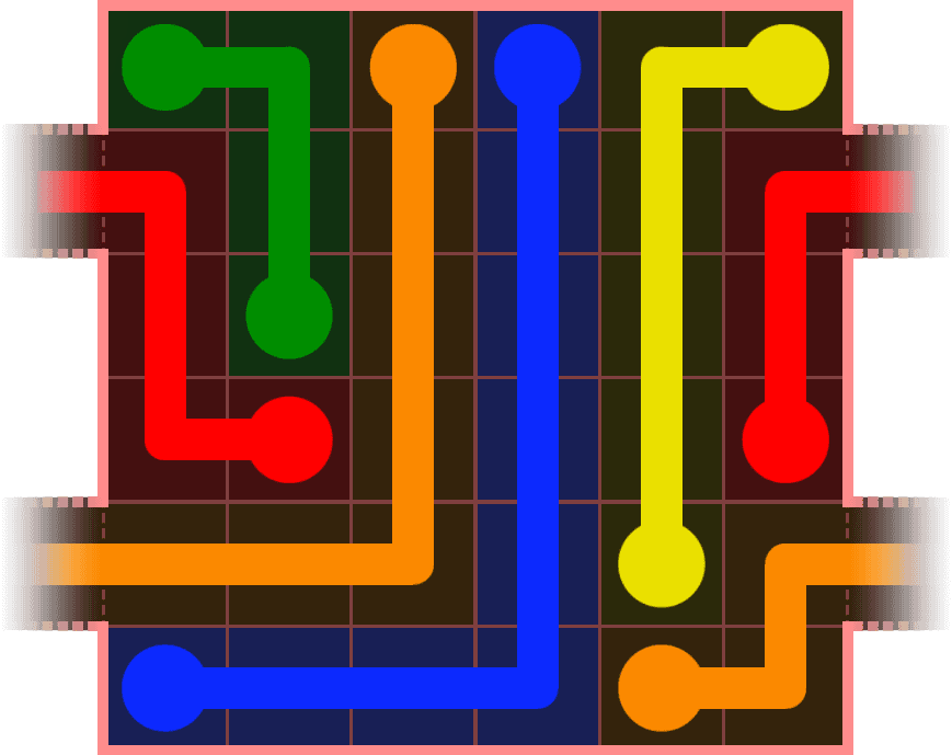 Flow Free Warps 451 Solution