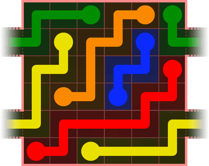 Flow Free Warps 464 Solution