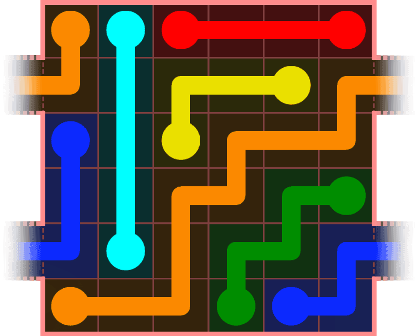 Flow Free Warps 465 Solution